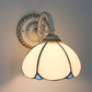 Frendorf | 1-Hoofdschaal Wandlamp Tiffany-stijl Handgemaakt Glazen Wandlamp voor Woonkamer
