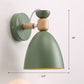 Einzelnes Nachttisch Wandmontierte Leselampe Macaron Adjustable Wandlampe mit Glockenmetallschirm