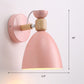 Einzelnes Nachttisch Wandmontierte Leselampe Macaron Adjustable Wandlampe mit Glockenmetallschirm