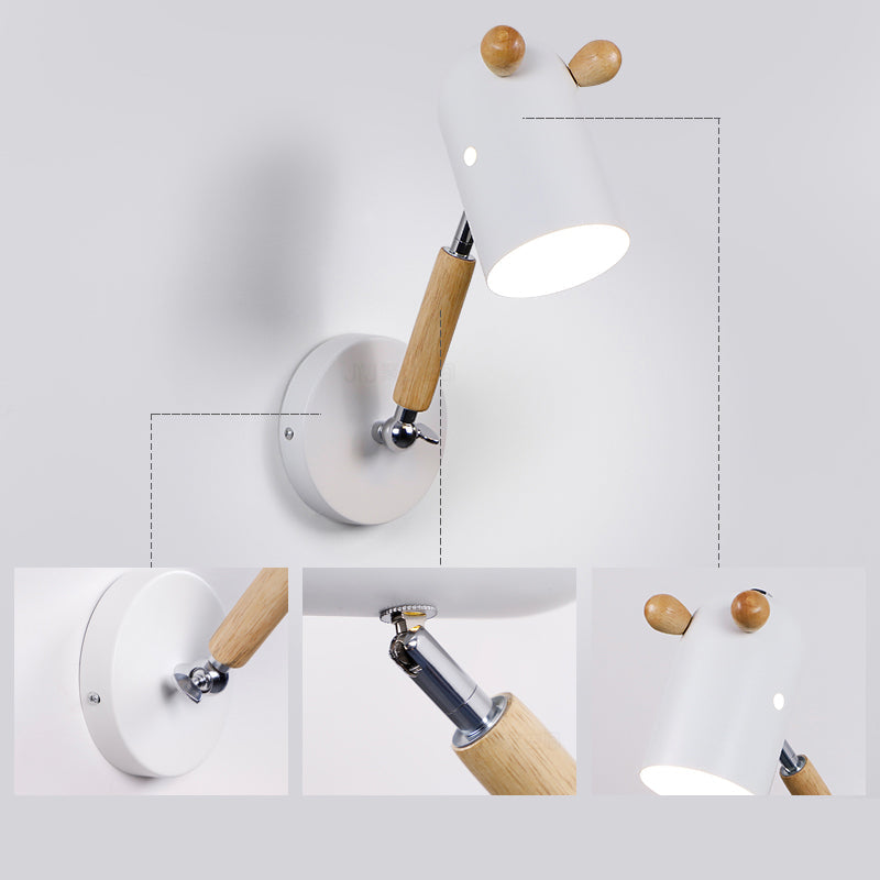 Frendorf | Nordic Deer Wandverlichting Fixture Metaal 1 Lamp Slaapkamer Leeslamp met Swingarm