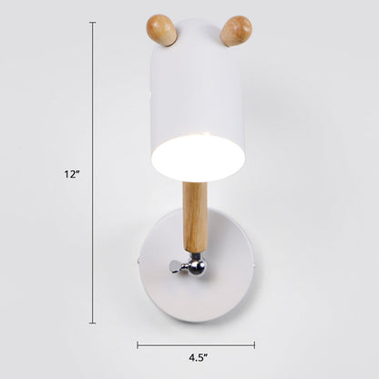 Frendorf | Nordic Deer Wandverlichting Fixture Metaal 1 Lamp Slaapkamer Leeslamp met Swingarm