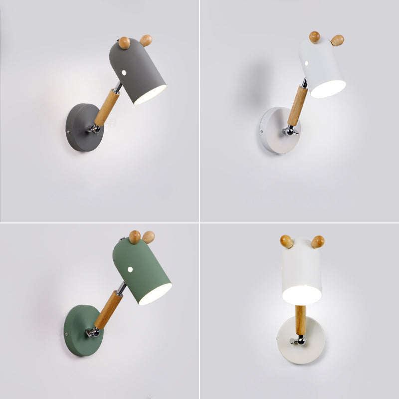 Frendorf | Nordic Deer Wandverlichting Fixture Metaal 1 Lamp Slaapkamer Leeslamp met Swingarm