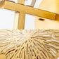 Frendorf | Traditionale Runde Wandmontagebeleuchtung Metall 1 Kopf Wandlampen in Gold