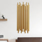 Frendorf | 16"/19.5" Breite Rohr Wandlampe Traditionell Metall 4 Köpfe Gold Wandleuchte für Wohnzimmer