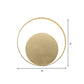 Frendorf | Gold Circular Wall Lighting Traditionary Metal LED Wandleuchte in Warm/Weiß Licht für Wohnzimmer