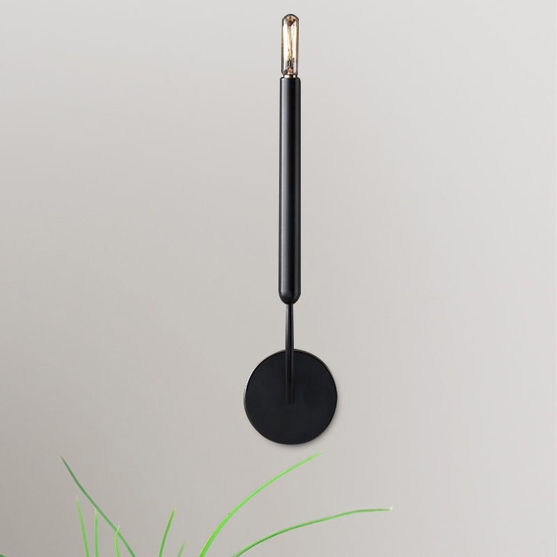 Frendorf | 1/2 lampen rohr wandlampe tradition metall wandleuchte in schwarz/messing für das esszimmer