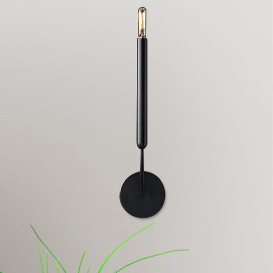 Frendorf | 1/2 lampen rohr wandlampe tradition metall wandleuchte in schwarz/messing für das esszimmer
