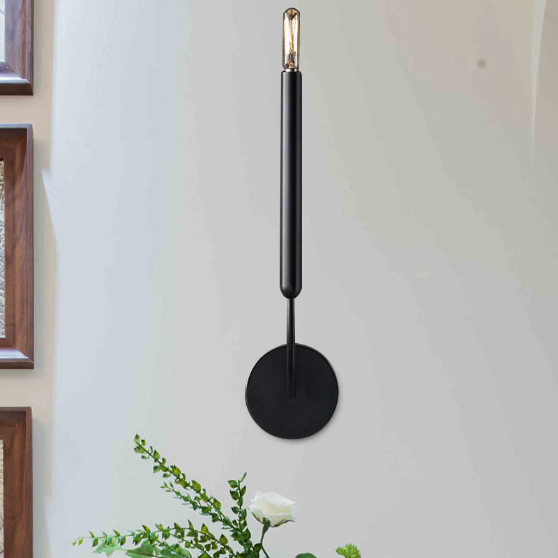 Frendorf | 1/2 lampen rohr wandlampe tradition metall wandleuchte in schwarz/messing für das esszimmer