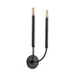 Frendorf | 1/2 lampen rohr wandlampe tradition metall wandleuchte in schwarz/messing für das esszimmer