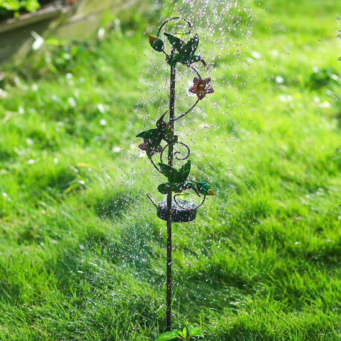 Frendorf | GardenGlow Solar Gartenleuchte | Metall-Design | Schmetterling, Libelle, Kolibri | Landschaftsbeleuchtung