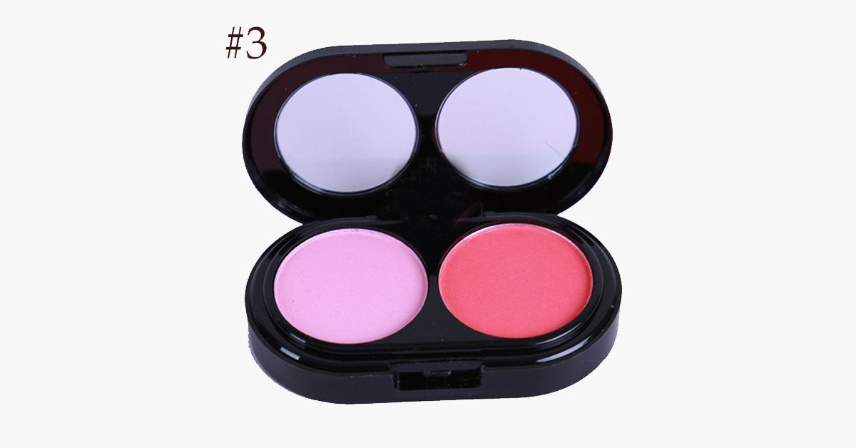 Frendorf | 2 Farben Blush Palette – Bringen Sie einen rosigen pinken Glanz auf Ihre Wangen