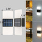 Frendorf | LumaZen Solar LED-Wandlampe | Wetterfest | Solarbetriebene Außenbeleuchtung | Garten- & Terrassen-Deko