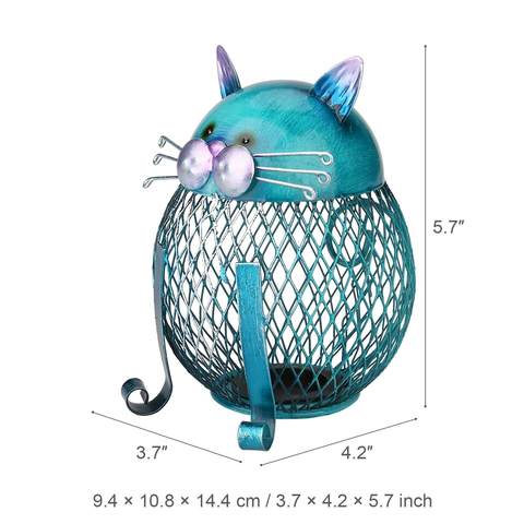 Frendorf | Künstlerische Blaue Kitty Sparbüchse
