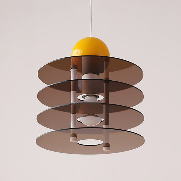 Frendorf | Aurova Nordic Acryl Pendelleuchte | Farbige Hängeleuchte | Modernes Design für Schlafzimmer & Wohnbereiche