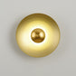 Contemporary Creative Macaron Flying Saucer Hardware LED Wall Sconce Lamp For Bedroom