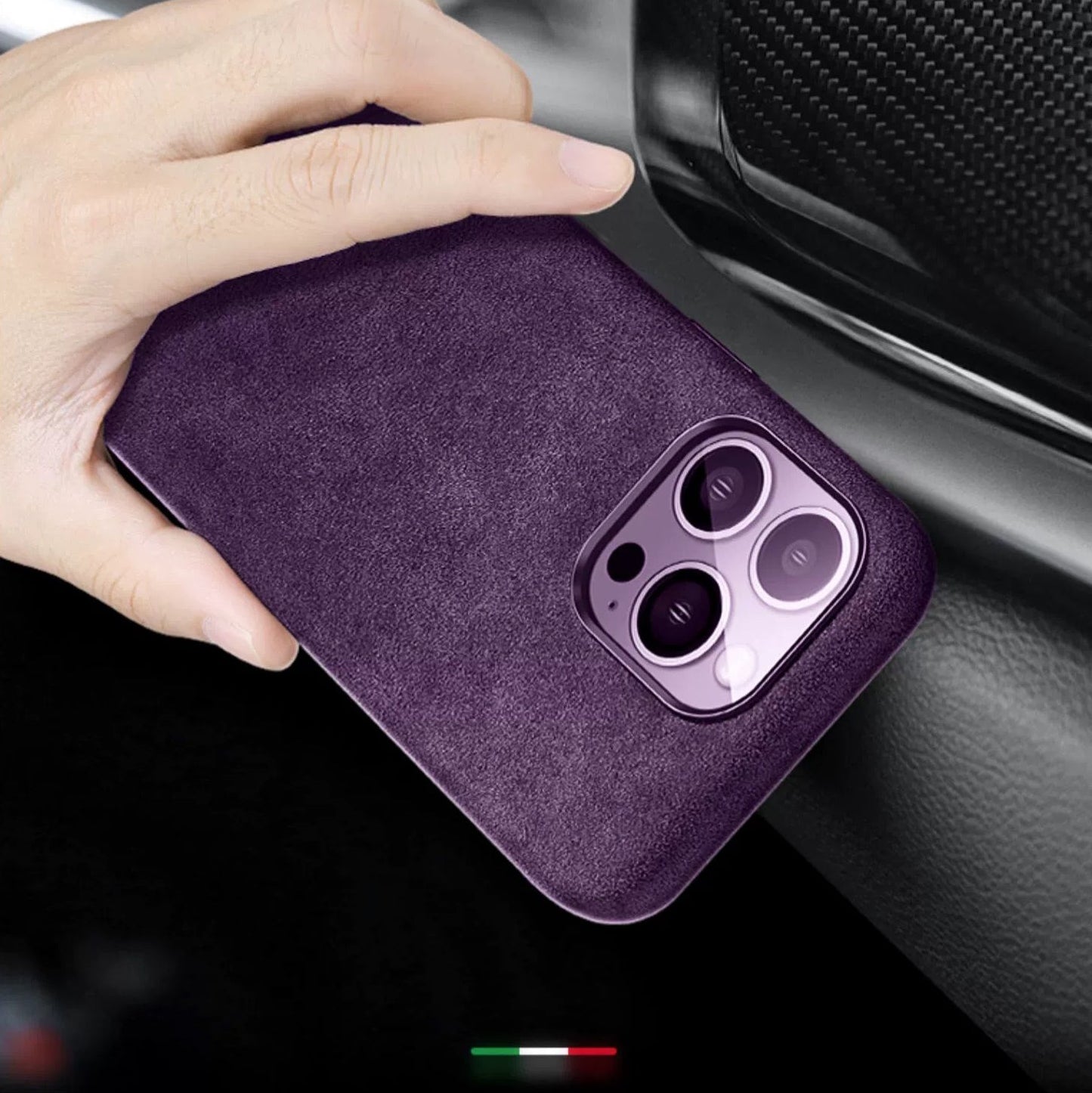 Frendorf | Italienische Alcantara Magnetische Hülle für Iphone