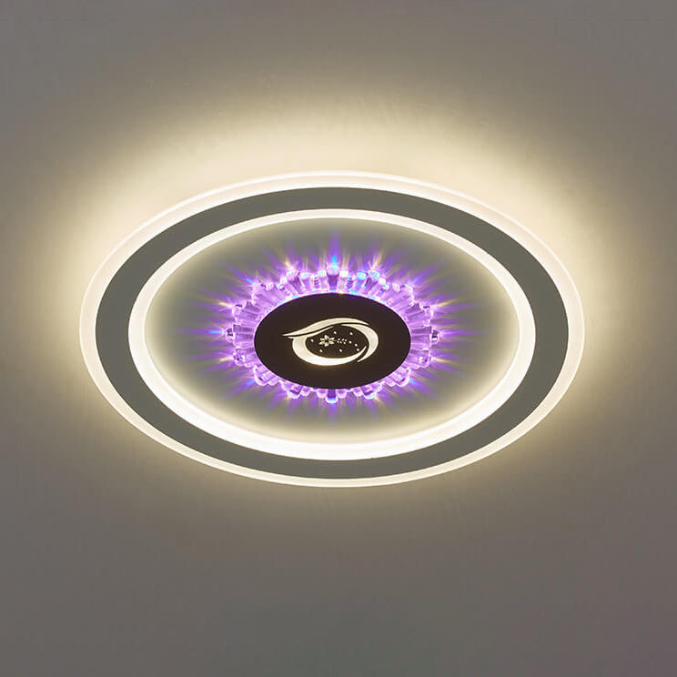 Frendorf | Lumivolt Astra LED Deckenleuchte | Modernes Acryl-Design | Farbwechsel | Dimmbar mit Fernbedienung