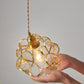 Frendorf | PetalGlow Glasblütenblatt-Pendelleuchte | Nordischer Stil | Elegantes Design für Ess- & Wohnzimmer