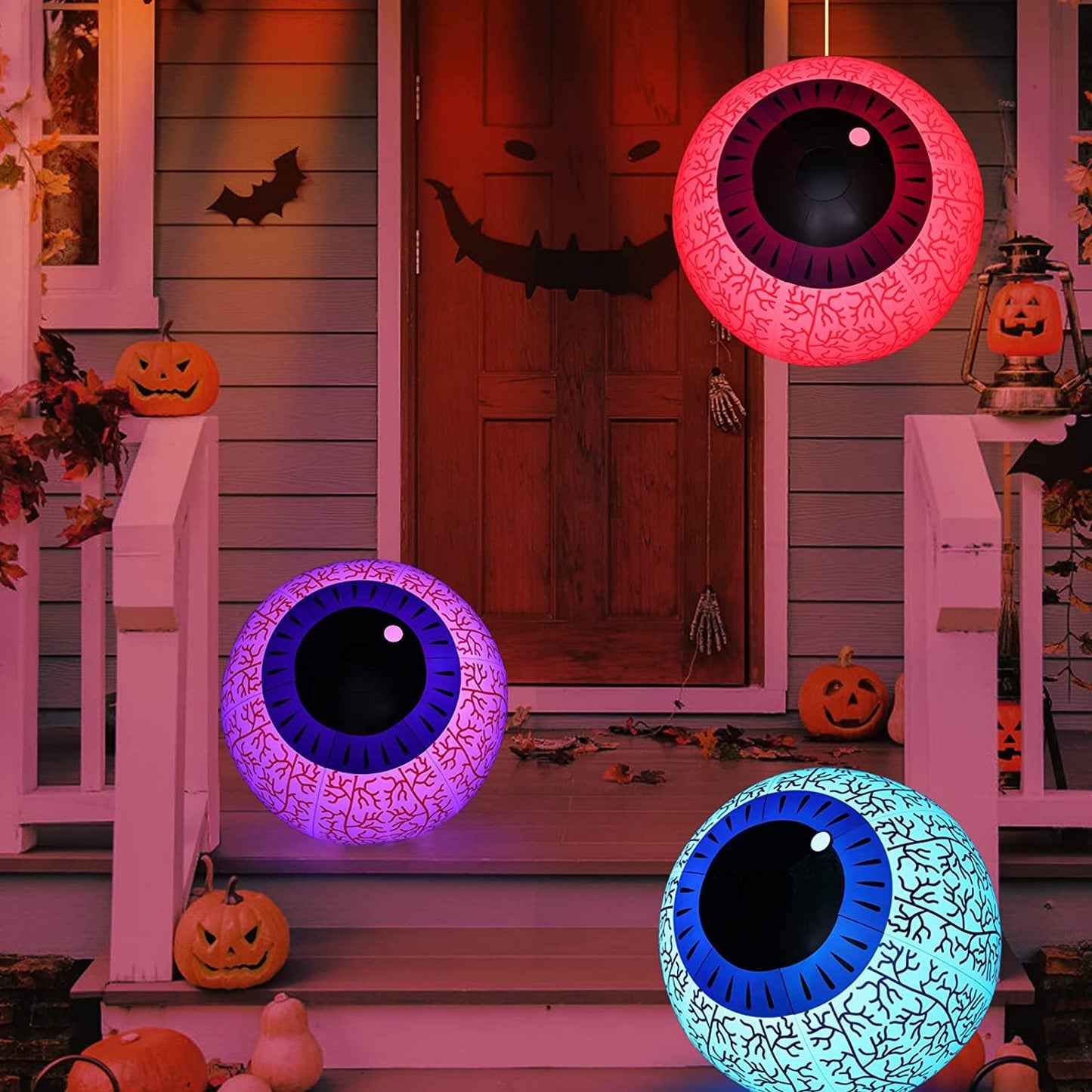 Frendorf | 24-Zoll Halloween aufblasbare Geister-Augen Dekoration
