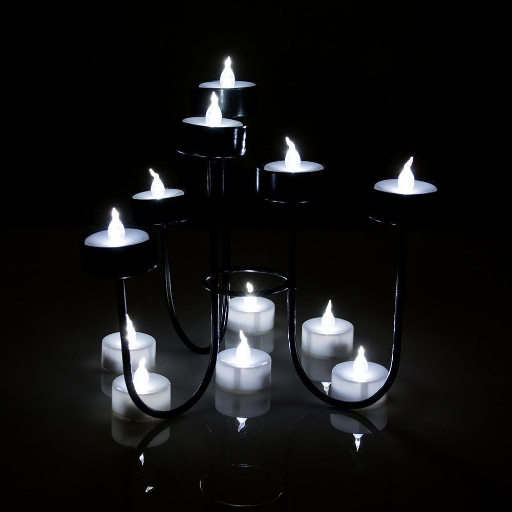 Frendorf | 24-Pack: Weiße LED Teelicht Timer Kerzen Batteriebetrieben Flameless Rauchfrei