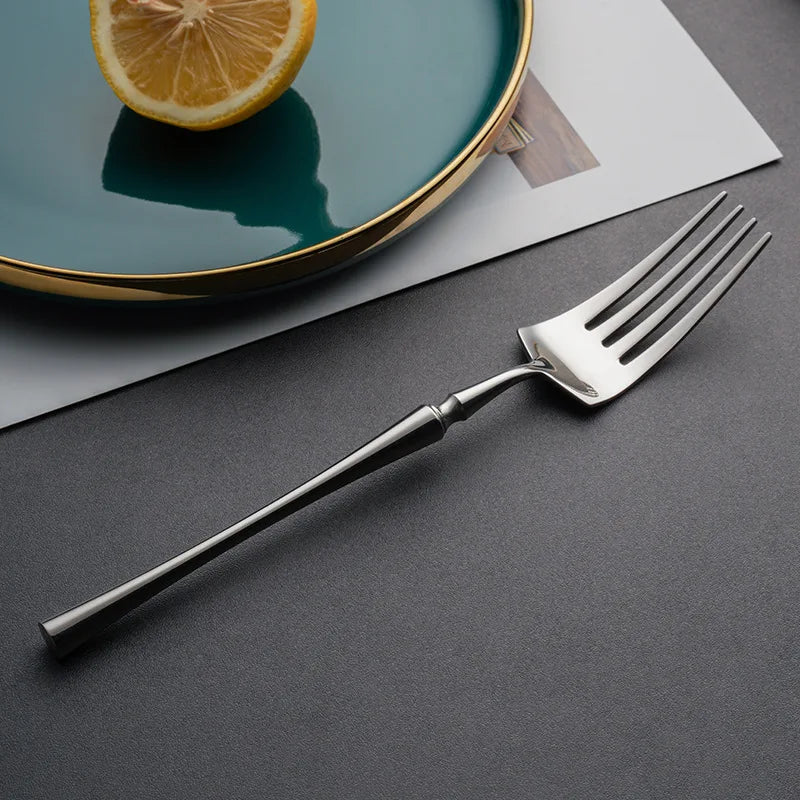 Frendorf | 24 Stück Besteck Essgeschirr Set Gabeln Messer Löffel Teelöffel