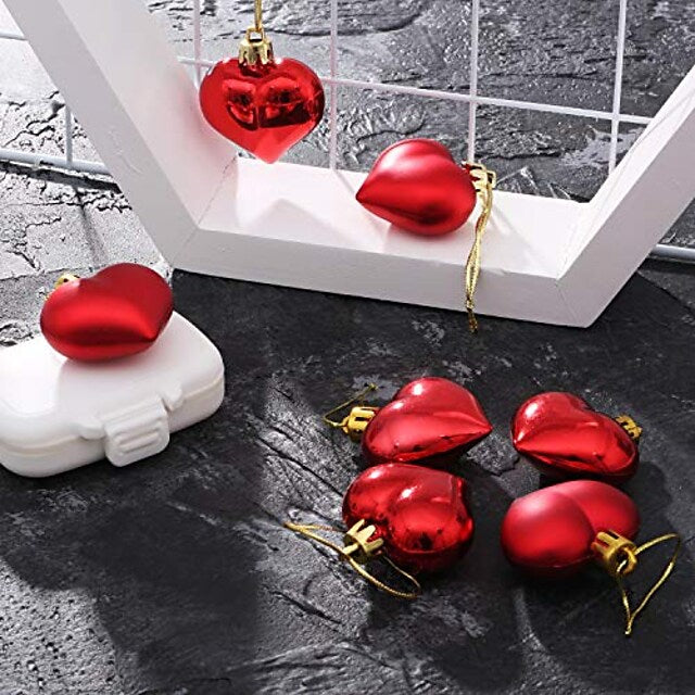 Frendorf | 24-Teile: Weihnachtsbaum Girlanden Dekorationen Liebe Farbige Kugel