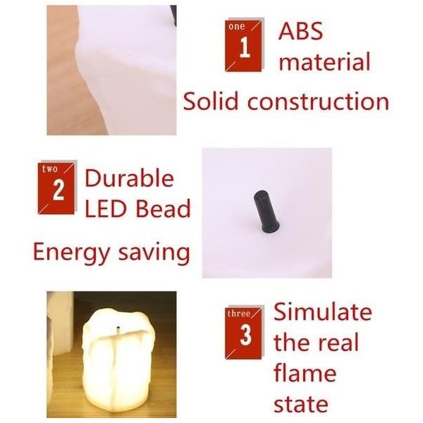 Frendorf | 24-teilig: LED flammenlose Kerze