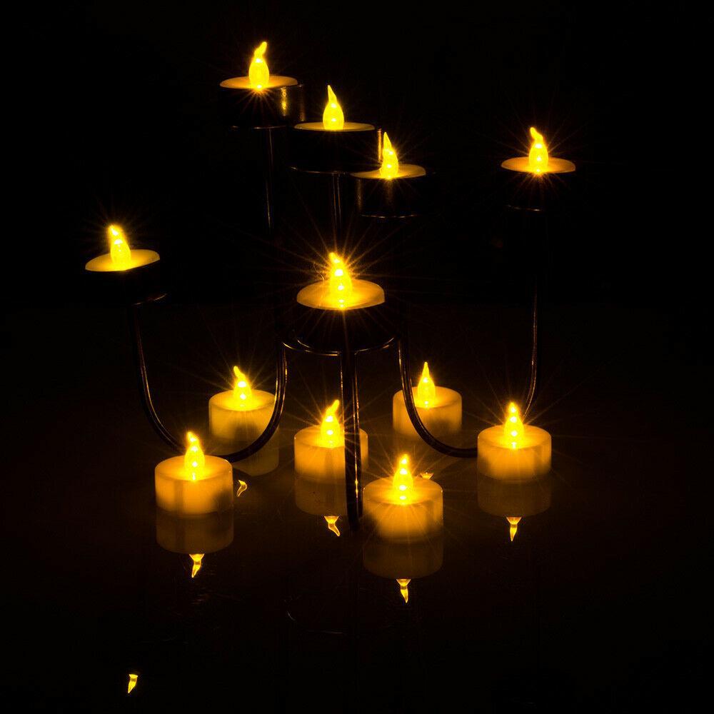 Frendorf | 24-teilige: LED flammenlose Teelichter rauchfreie flackernde Kerzen