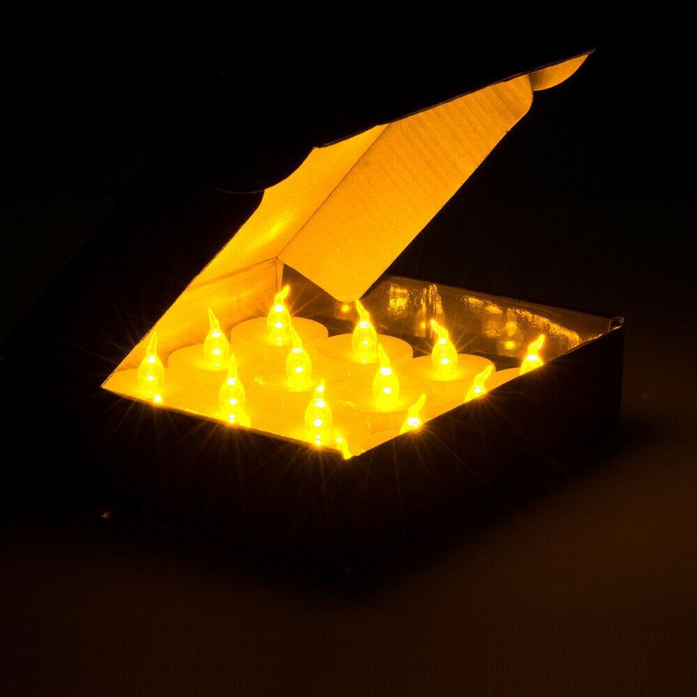 Frendorf | 24-teilige: LED flammenlose Teelichter rauchfreie flackernde Kerzen