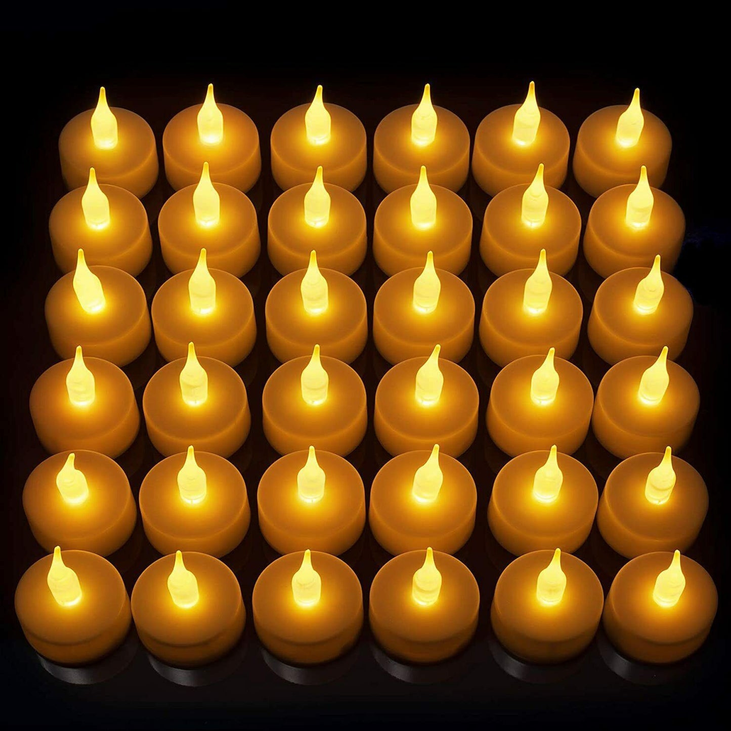 Frendorf | 24-teilige: LED flammenlose Teelichter rauchfreie flackernde Kerzen