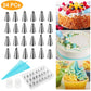 Frendorf | 24-teilige: Edelstahl Kuchen-Dekorationszubehör Set
