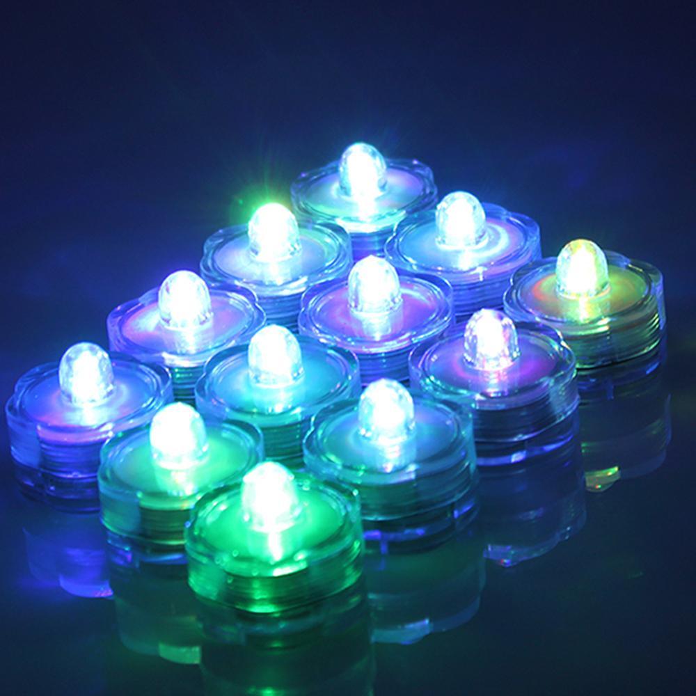 Frendorf | 24-Teilig: Tauchfähige RGB LED Teelichtkerze
