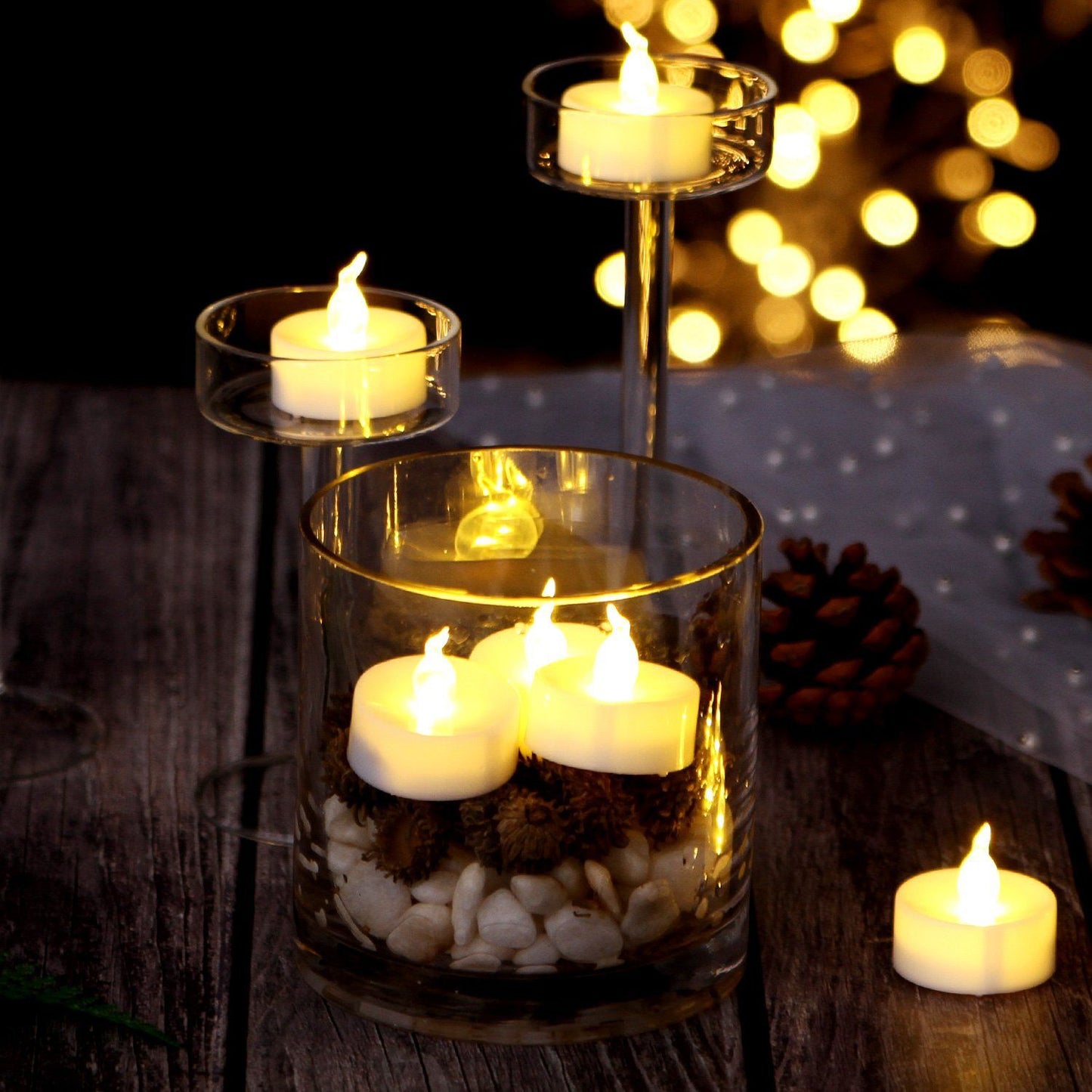 Frendorf | 24-Teile: Warmweiß LED Teelichter