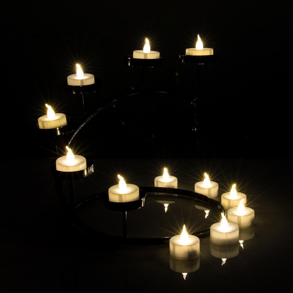 Frendorf | 24-teilig: Warmweiß Teelichter Timer Flameless Rauchfrei Kerzen