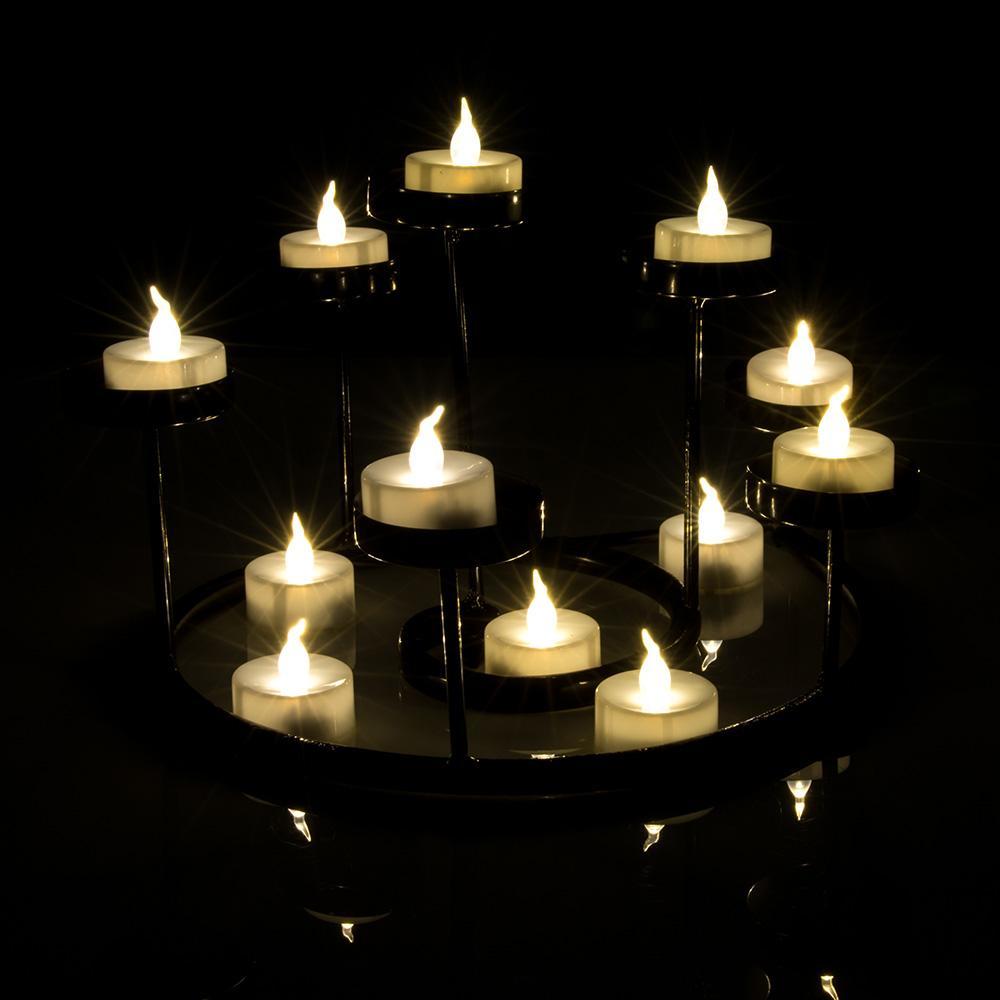 Frendorf | 24-teilig: Warmweiß Teelichter Timer Flameless Rauchfrei Kerzen