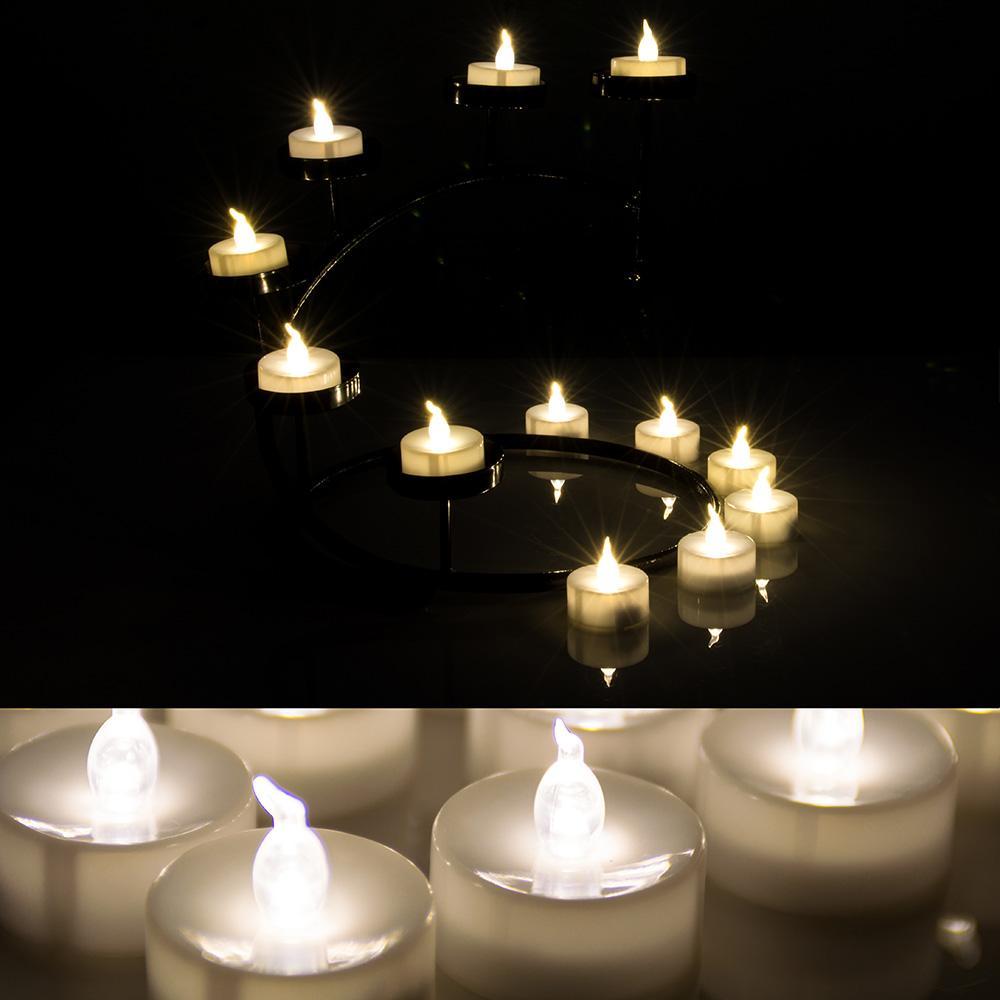 Frendorf | 24-teilig: Warmweiß Teelichter Timer Flameless Rauchfrei Kerzen