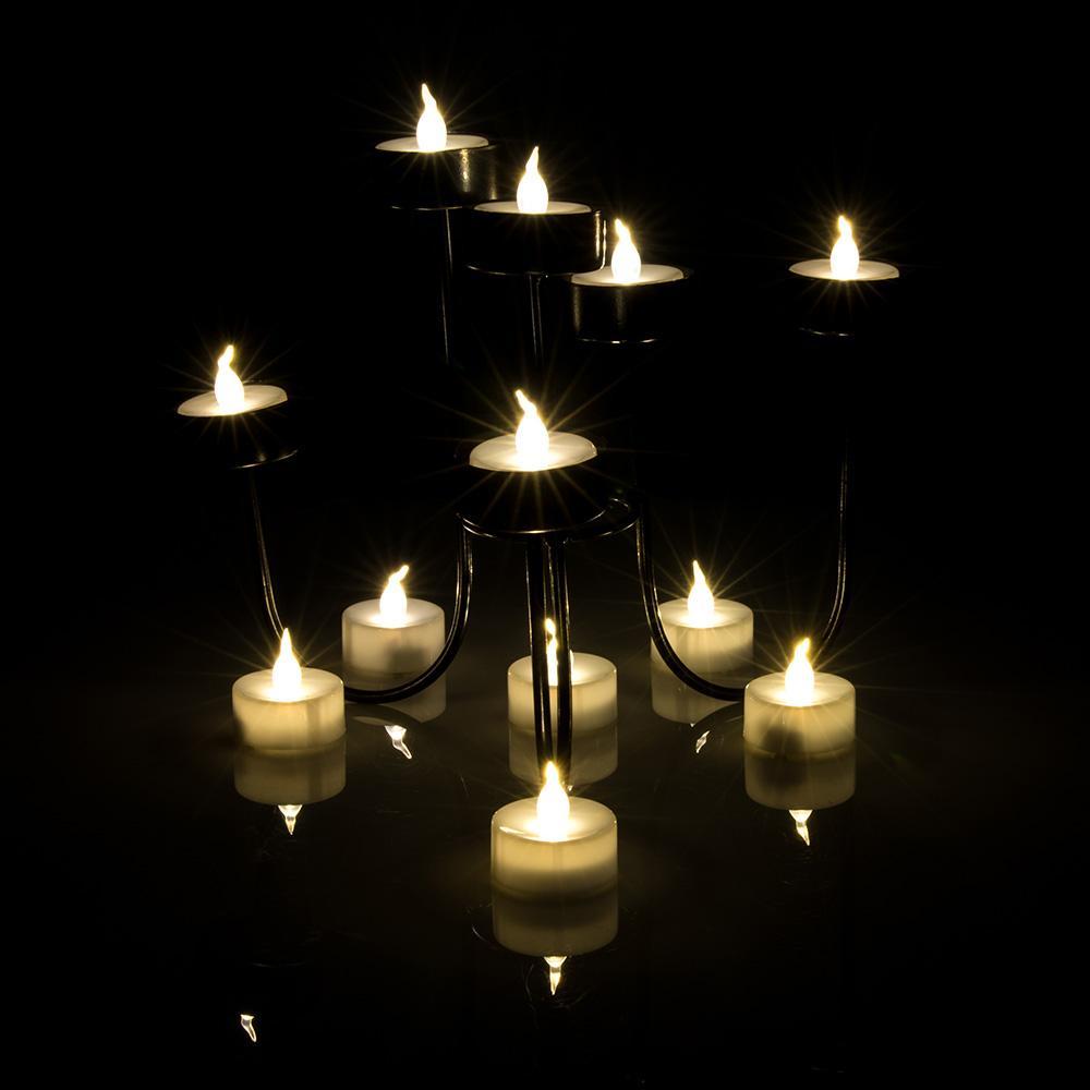 Frendorf | 24-teilig: Warmweiß Teelichter Timer Flameless Rauchfrei Kerzen
