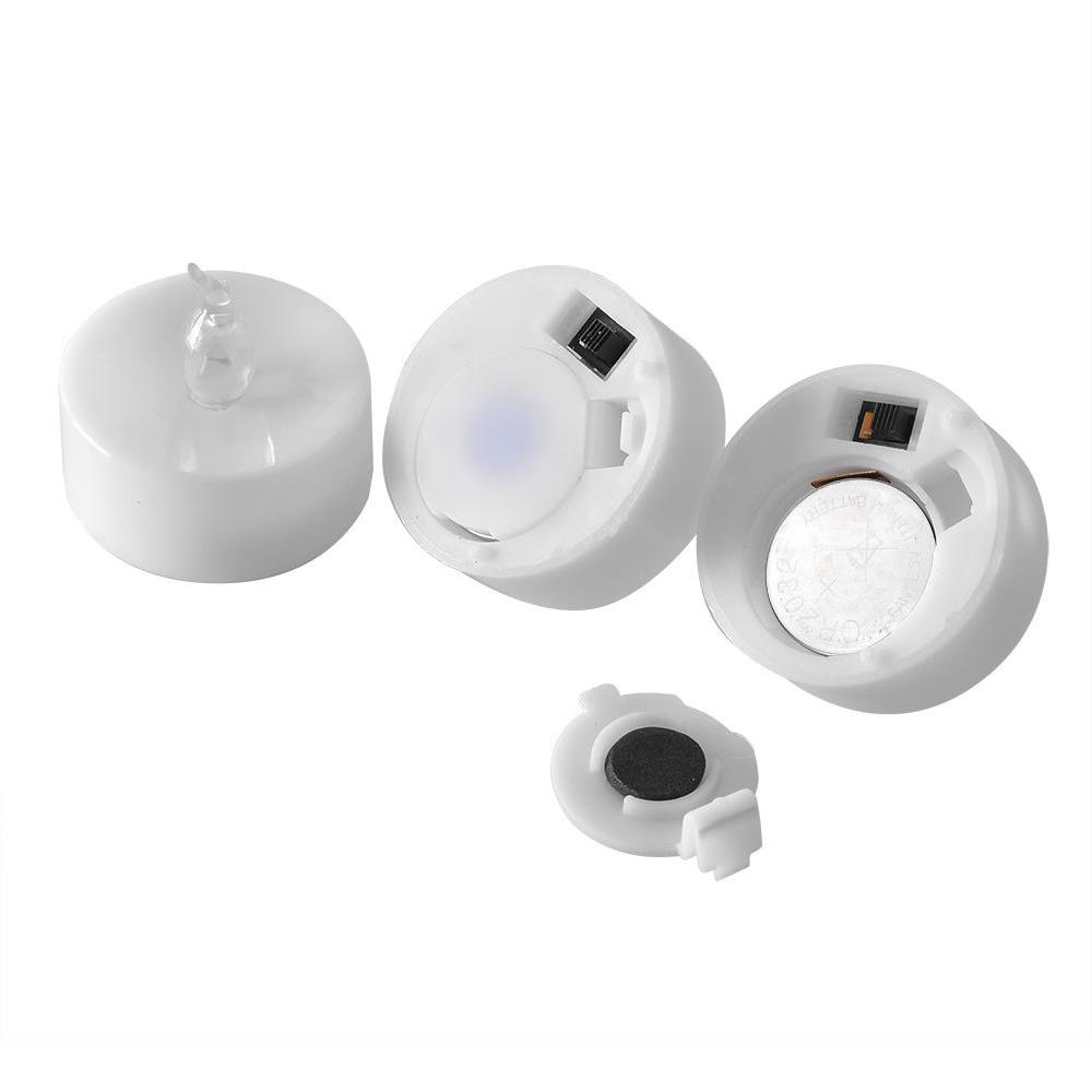 Frendorf | 24-Teile: Coole weiße LED- flameless Teelicht rauchfrei Timer Kerzen