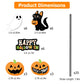 Frendorf | 24-teilig: Halloween-Party gestreifte Dekorationspapierstrohhalme