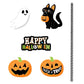 Frendorf | 24-teilig: Halloween-Party gestreifte Dekorationspapierstrohhalme