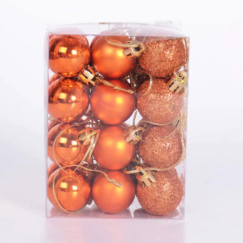 Frendorf | 24 Stück: Funkelnde Weihnachtskugeln