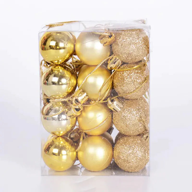 Frendorf | 24 Stück: Funkelnde Weihnachtskugeln