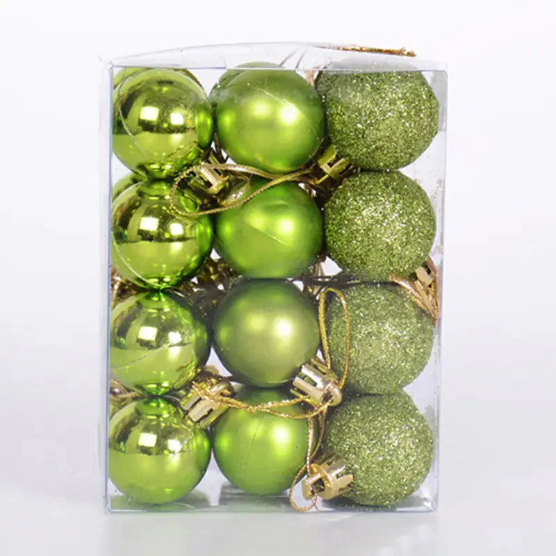 Frendorf | 24 Stück: Funkelnde Weihnachtskugeln