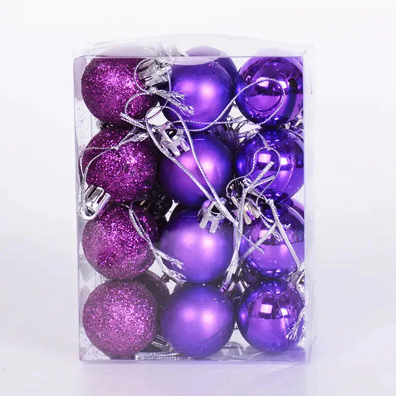 Frendorf | 24 Stück: Funkelnde Weihnachtskugeln