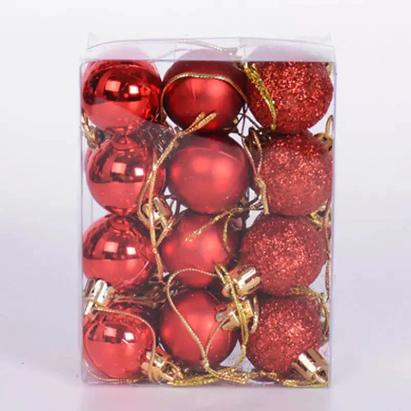Frendorf | 24 Stück: Funkelnde Weihnachtskugeln