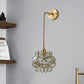 Frendorf | 1 Glühbirne Schlafzimmer Wandschalter Lampe Traditionelle Wandbeleuchtung mit Blumen weiß/rosa/blauem Glas-Schirm