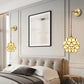Frendorf | 1 Glühbirne Schlafzimmer Wandschalter Lampe Traditionelle Wandbeleuchtung mit Blumen weiß/rosa/blauem Glas-Schirm