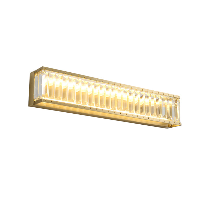 Frendorf | 10"/10.5"/16" Breite Runde/Rechteckige Wandleuchte Traditionelles Kristall Messing LED Wandleuchte für Schlafzimmer