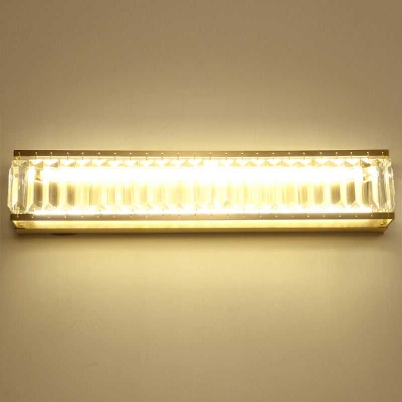 Frendorf | 10"/10.5"/16" Breite Runde/Rechteckige Wandleuchte Traditionelles Kristall Messing LED Wandleuchte für Schlafzimmer