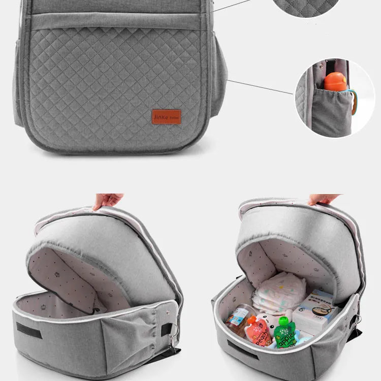 Frendorf | Baby Reisebett mit Wickeltasche – Tragbares 2-in-1 Bett für Unterwegs